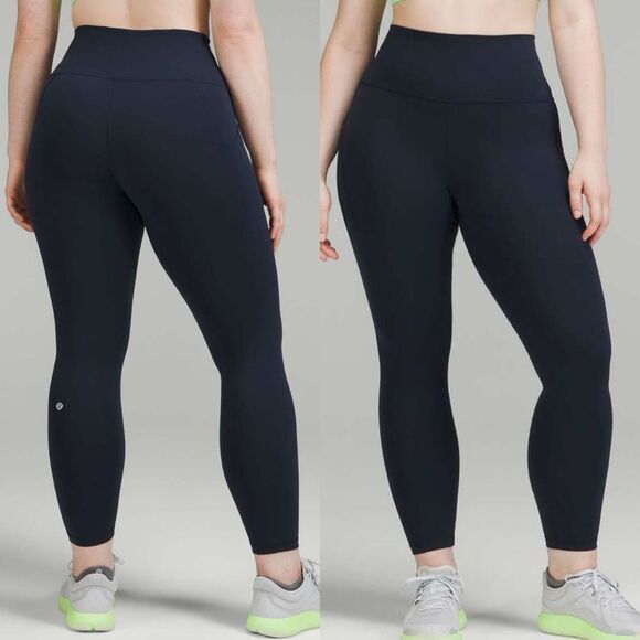 Lululemon True Navy Wunder Train High-Rise Tight With Pockets 25" First Release - Picture 1 of 9